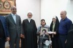 دیدار نماینده ولی فقیه و استاندار کرمانشاه با جانباز دهه هشتادی که دست‌‌ها و پاهایش را تقدیم ایران اسلامی کرد