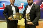 اهداء کمربند پهلوانی توسط بنیانگذار و رئیس سازمان بین‌المللی دفاع شخصی I.k.s.oفدراسیون جودو ج.ا.ا،به افشین نوروزی نماینده این سازمان در استان کرمانشاه