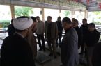 تجدید میثاق صدرالله بابلی و کارکنان دفتر استان،رئیس و مسئولین شهرستان ورابطین مناطق کرمانشاه با آرمان های امام و شهدا با حضور در مزار شهدا