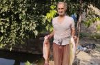 کشاورز هلیلانی در حیاط خانه روستایی خود سه نوع ماهی پرورش می‌دهد
